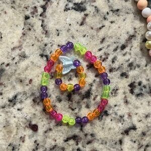 Colorful Beaded Kids Bracelet Set